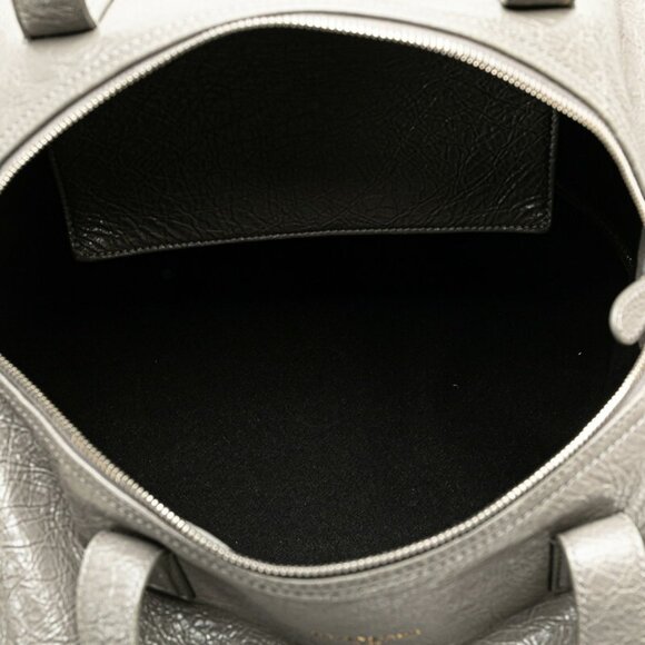 BALENCIAGA Gray Leather Shoulder Bag - Picture 4 of 7